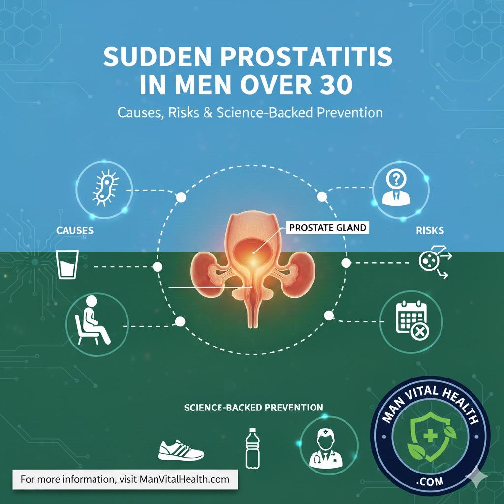 sudden prostatitis in men over 30