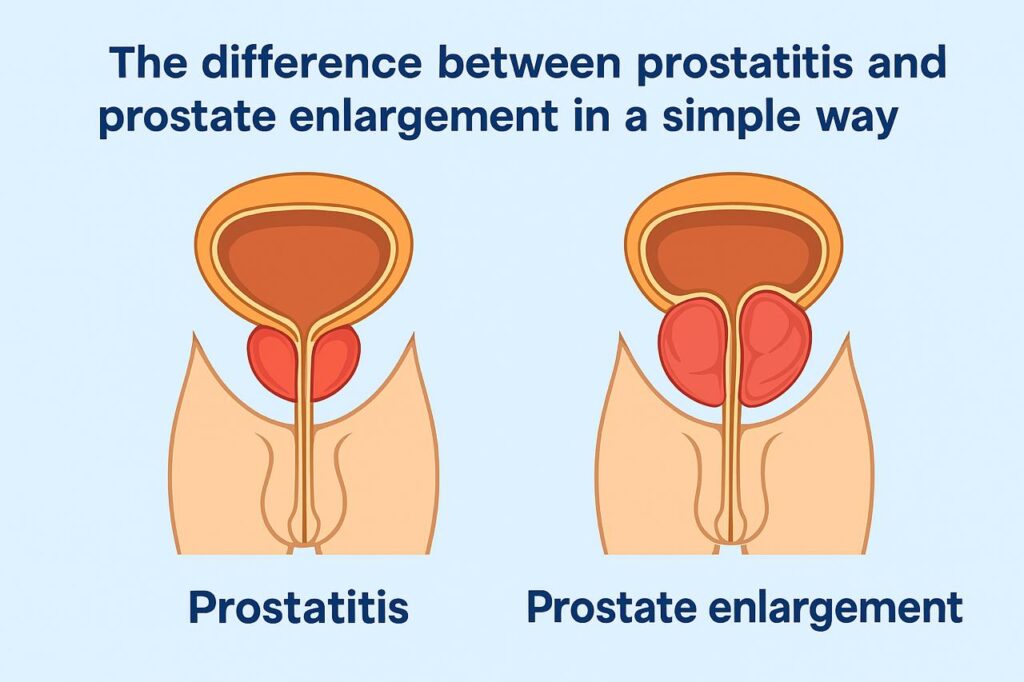 prostatitis vs prostate enlargement